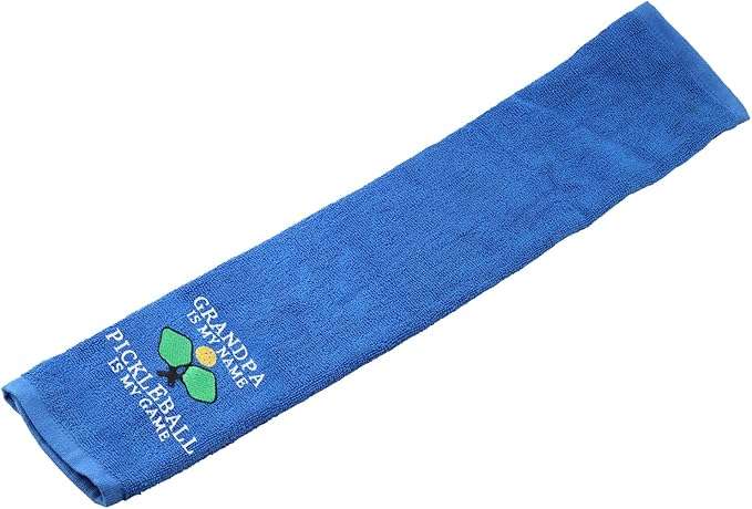 PWHAOO Pickleball Lover Towel Grandpa Is My Name Pickleball Is My Game Towel Grandpa’s Pickleball Gift (GRANDPA IS MY NAME T)