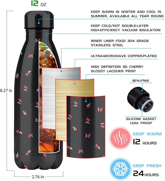 Cute Lunch Bag Women With Placemat and Water Bottle,Insulated Lunch Box for Women,Placemat Keep Clean and Hygienic Durable Leakproof Thermal High Capacity for Travel Picnic Insulated Lunch Bag
