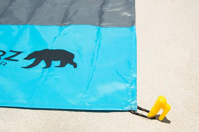Stakes with Anchor - Tarp Stakes Sand Stakes, Small Plastic Stakes Tent Pegs Camping Stakes for Beach, Plastic Tent Stakes, Tent Spikes, 5.9in Pack of 4