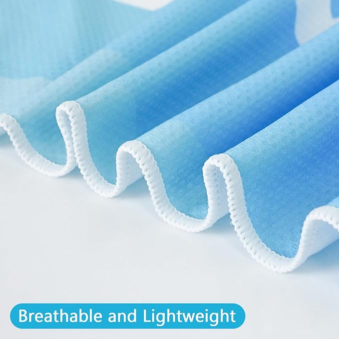 Luwint 2Pack Cooling Towel, Microfiber Quick Dry and Wet Ice Cooling Neck Scarf for Sport Workout