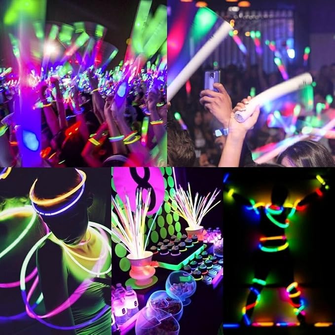 Glow Sticks Bulk Wholesale, 250 12” Yellow Industrial Grade Jumbo Light Sticks, Bright Color, Glow 14 Hrs, Safety Glow Stick w/ 3-year Shelf Life, Ideal for Camping & Emergency, GlowWithUs Brand