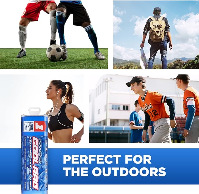Cool RAG Extreme Cooling Towel for Heat Relief - PVA Cooling Towel for Workout, Gym, Running and for Other Outdoor Sports - Cooling Rag for Neck - Cool Towel for Quick Cooling