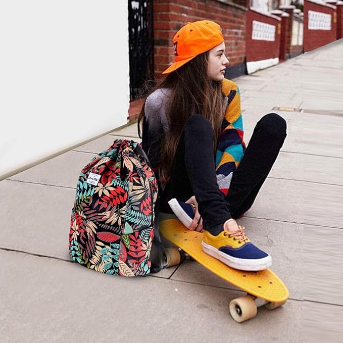XEYOU Drawstring Sports Backpack Lightweight Gym Yoga Sackpack Shoulder Rucksack Casual Outdoor Daypack for Women and Men