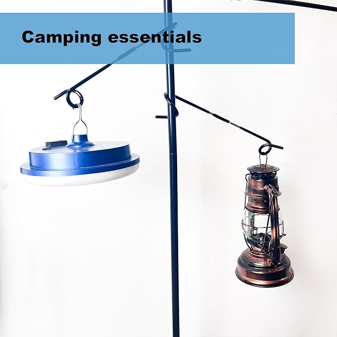 Camping Lantern Hook Hanger Tent Light Outdoor Lamp Hanger Big Non-Slip for Camping Hiking - 2pcs