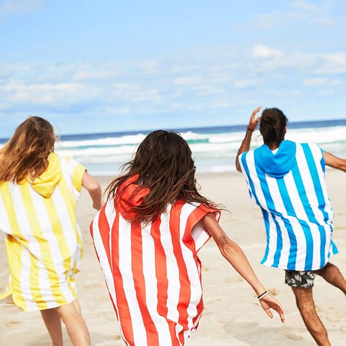Dock & Bay Adult Poncho - Hooded Towel with Deep Pockets, Changing Robe - Quick Dry - Compact, Lightweight - Includes Bag