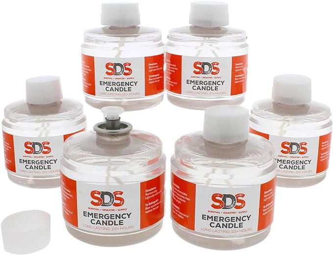 SDS Liquid Oil Candles Votive Candle Fuel Survival Candles Long Burning Candles for Emergency Candle 115 Hours