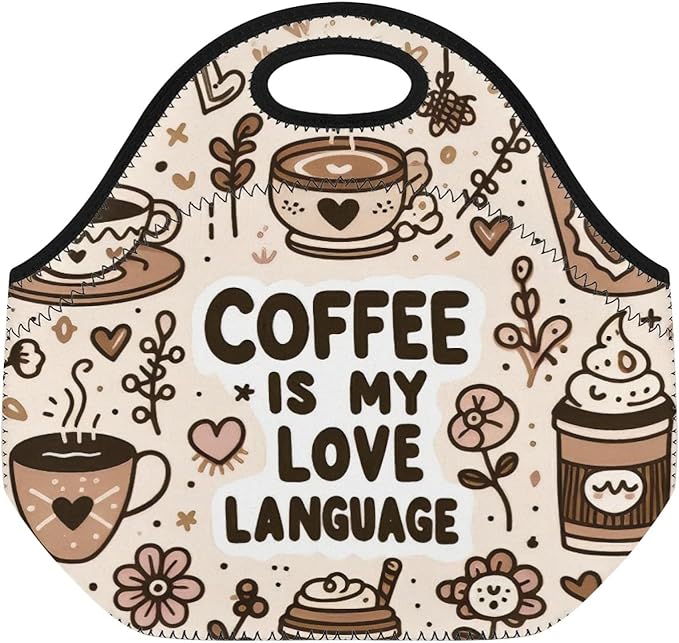 Neoprene Lunch Bags Thermal Insulated Lunch Tote Bag Reusable Washable Neoprene Picnic Bag for Women Men