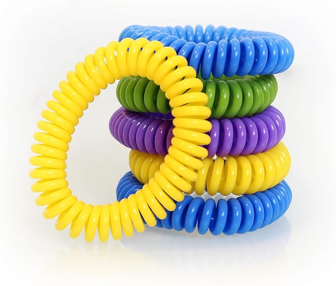 PIC Bugables Citronella Scented Coil Wristbands, Reusable and Resealable, One Size Fits All (Pack of 24)