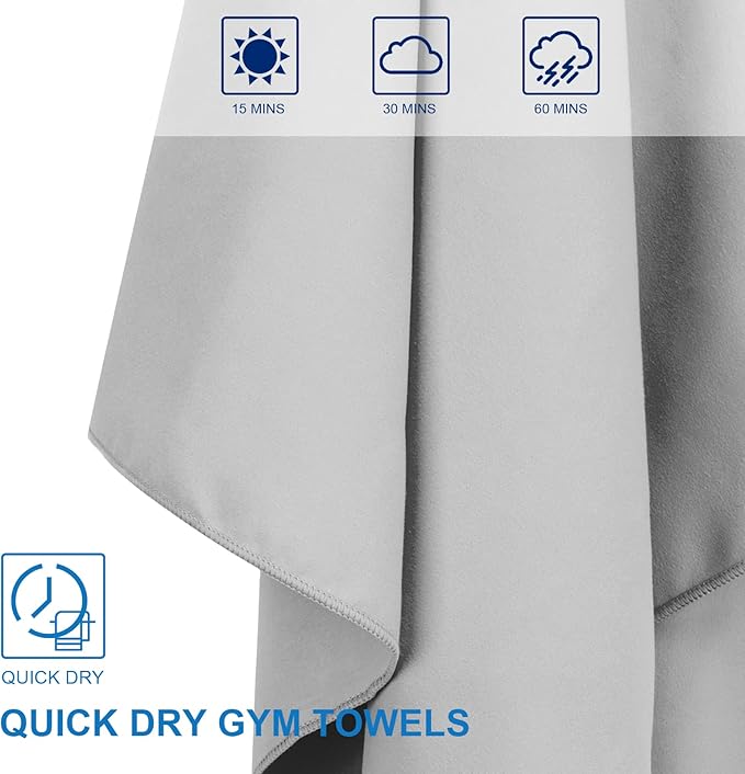 Camping Towel Microfiber Towel Perfect Sports &Travel Towel Super Absorbent Quick Dry Towel Gym Towel Suitable for Gym,Swimming,Hiking,Camping,Travel