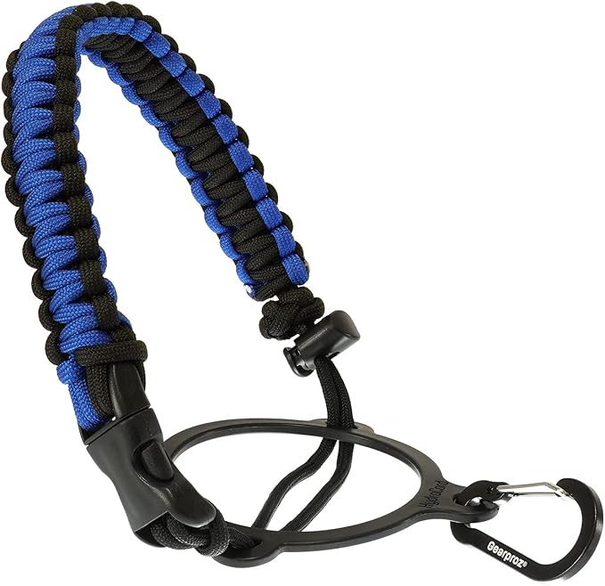 HydroCord Handle for Hydro Flask Wide Mouth Water Bottles, Hydroflask 1.0, Iron Flask, Thermoflask and Takeya Reusable Water Bottles, Paracord Survival Strap