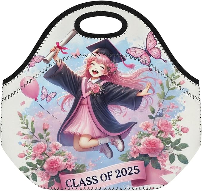 Neoprene Lunch Bags Thermal Insulated Lunch Tote Bag Reusable Washable Neoprene Picnic Bag for Women Men