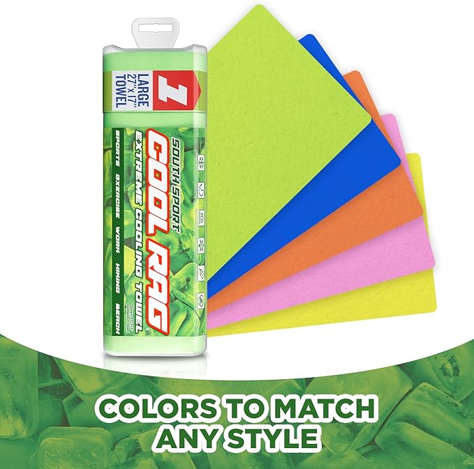 Cool RAG Extreme Cooling Towel for Heat Relief - PVA Cooling Towel for Workout, Gym, Running and for Other Outdoor Sports - Cooling Rag for Neck - Cool Towel for Quick Cooling