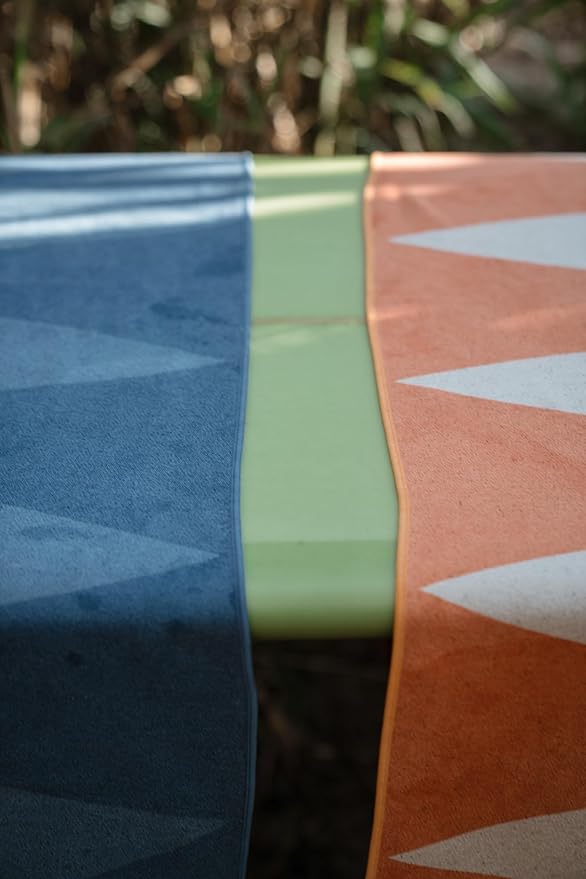 Nomadix Original Towel - Perfect for Beach, Pool, Travel, Camping, Yoga - Made with Recycled Materials - Super Absorbent - Sand Resistant - MCM Orange - 72.5x30