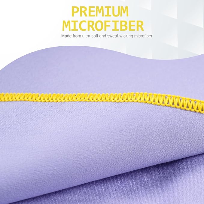 Eunzel Quick Dry Camping Towel, Microfiber Travel Towel Super Absorbent Fast Drying Towel for Camping, Beach, Gym, Backpacking, Yoga & Swimming(40" x 72", Taro Purple)