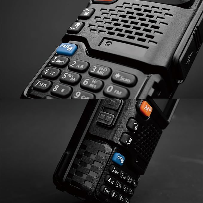 Quansheng UV-5R Plus AM/FM/DTMF Walkie-Talkie 200CH Walkie-Talkie NOAA Weather Forecast with Flash Copy Frequency Tpye-C LCD Display for Hiking Camping Travel Two-Way Radio