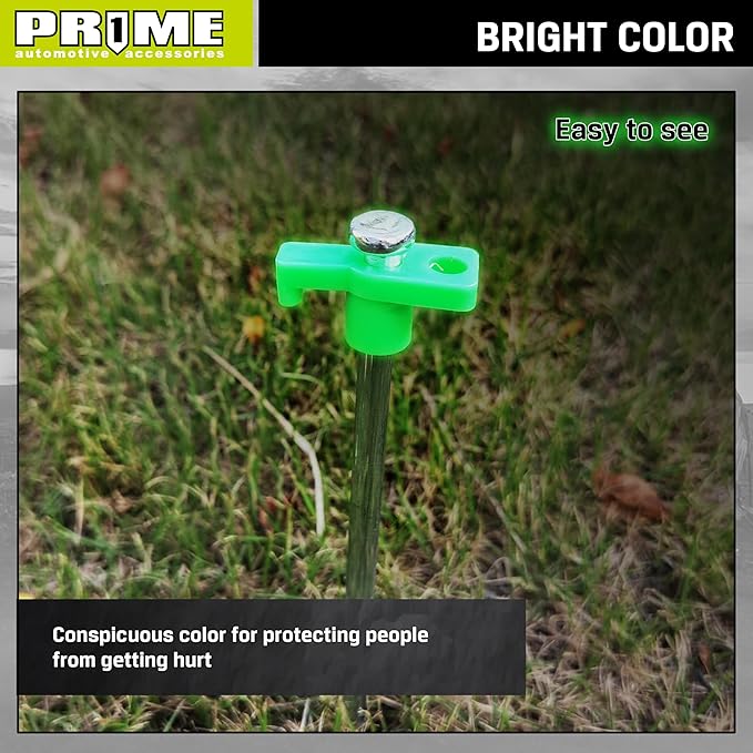 PR1ME Tent Stakes 12 Pack, Galvanized Non-Rust Family Pop Up Camping Tent Pegs, Heavy Duty Yard Stakes, for Camping Tents, Canopy, and Outdoor Decorations