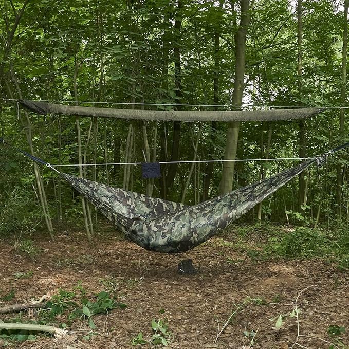 Onewind Tarp Sleeve 12ft, Camping Rain Fly Snakeskin for Tarp Easy Storage and Display, Lightweight and Breathable for Outdoor Camping, Hiking and Backpacking, 6ft×2pieces, OD Green