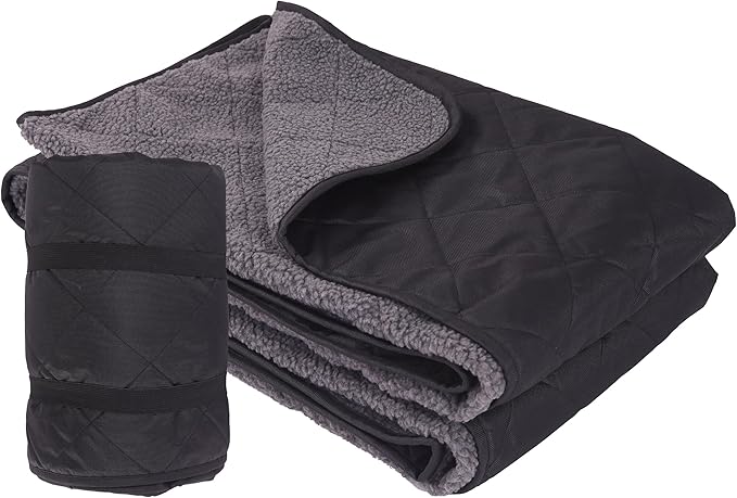 Camping Blanket,Cold Weather Warm Outdoor Blanket,Windproof Triple Layers Warm Comfy Foldable for Camping,Traveling, Stadium, Hiking, Picnics,Machine Washable 76.3"x 56.6"