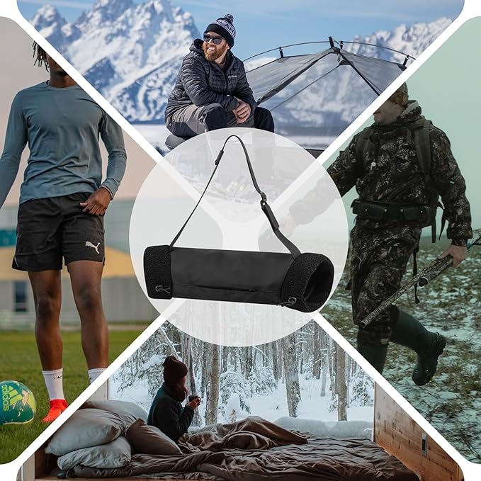 Xxerciz Football Hand Warmer Pouch, Hand Warming Pouch Durable Nylon Belt Hand Muff Warmer with Adjustable Strap and Zipper Pocket, Perfect for Camping Football Hiking Hunting