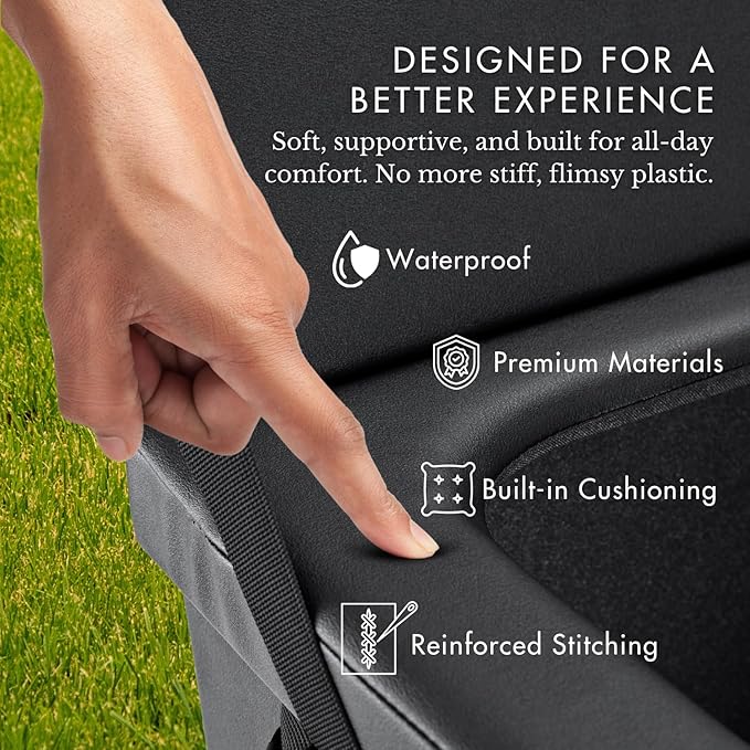 2025 Portable Camping Toilet, Reliable Extra Large Foldable Travel Toilets, Custom compostable waste bags, Compact for Van, Truck, Hiking, Beach, Camp, Car