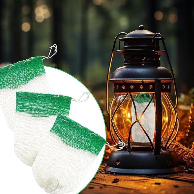 Lantern Mantles 10 PCS String Tie Propane Lantern Mantles Gas Lantern Mantles for Outdoor Camping U-Shape Mantles for Propane Lantern Gas Lantern Covers Lantern Natural Fueled Lanterns Mantle