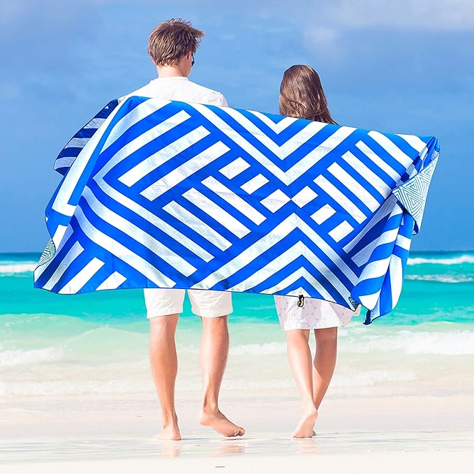 Elite Trend Microfiber Beach Towel - Extra Large 78x35 Inch Sand Free Quick Dry Towel for Travel, Swimming, Pool, Yoga, Hiking, Camping – Lightweight Fast Drying Microfiber Towel Compact for Adults