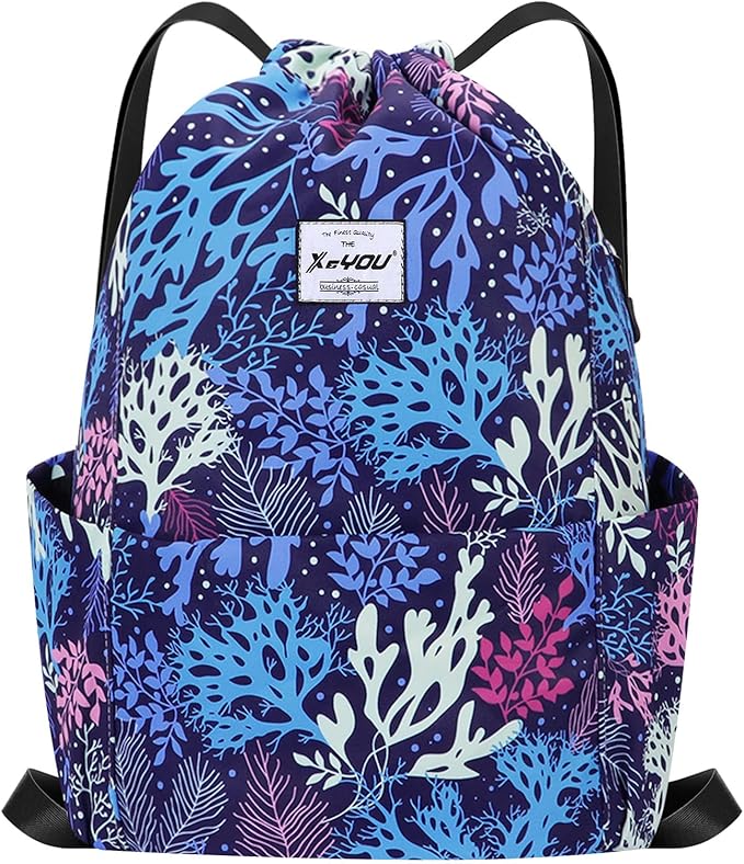 XEYOU Drawstring Sports Backpack Lightweight Gym Yoga Sackpack Shoulder Rucksack Casual Outdoor Daypack for Women and Men