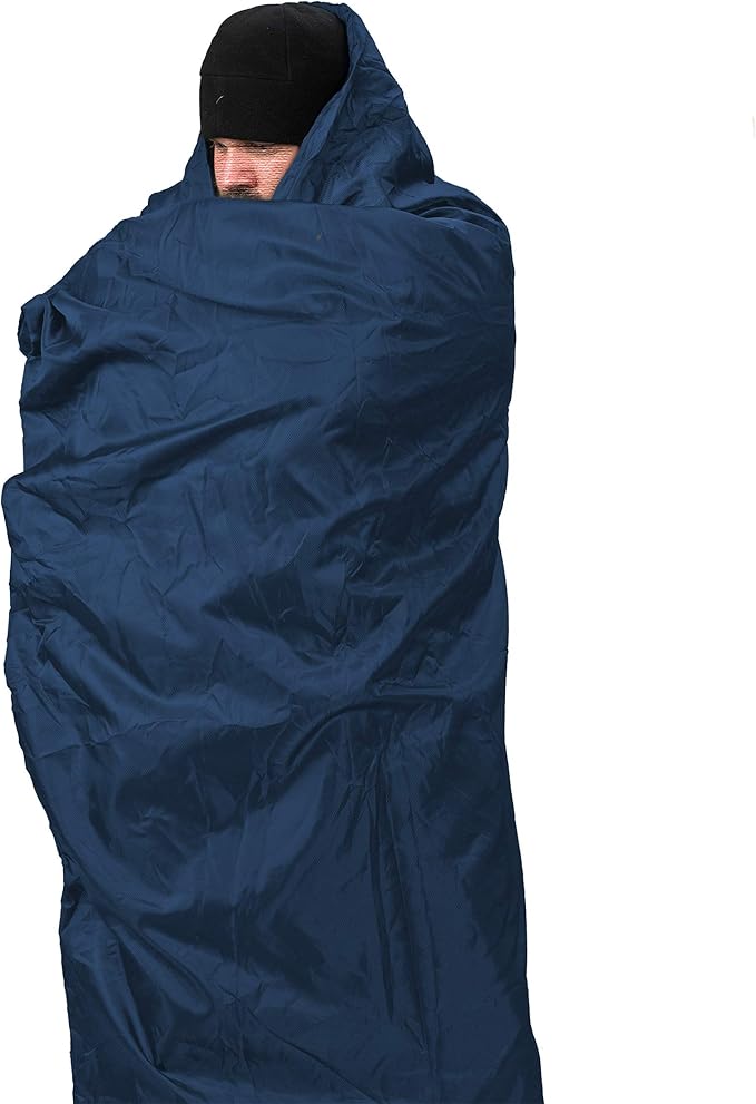 Snugpak Travelpak Blanket with Compression Stuff Sack, Lightweight, Petrol Blue, Standard 76 x 64 Inches