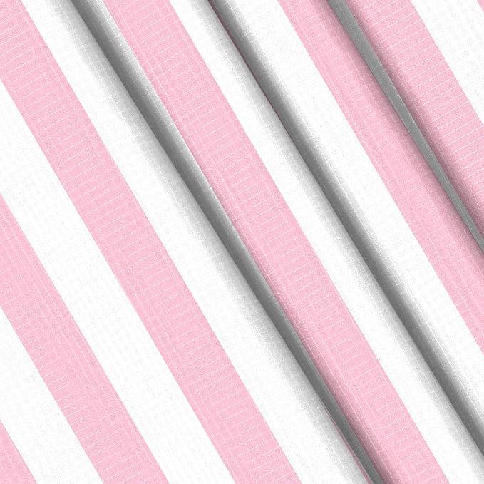 Pink Stripe Beach Blanket Sandproof Waterproof, Extra Large 78''×86'' Beach Mat for 1-4 Adults with Stakes and Sand Pocket, Compact Lightweight Sand Free Picnic Mat Beach Essential