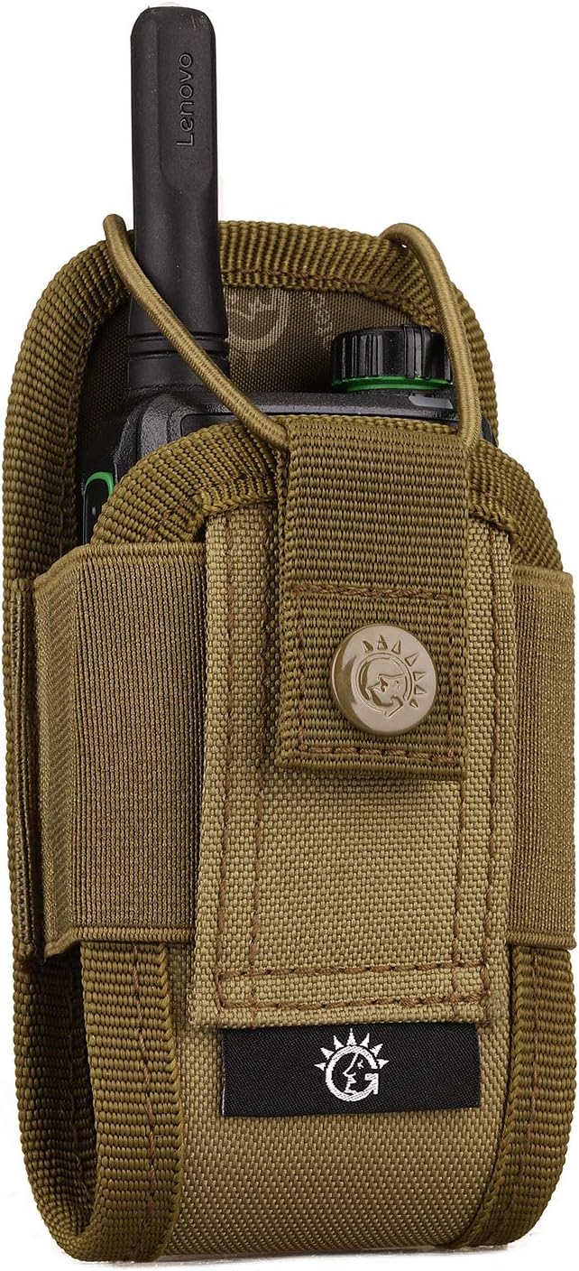 SINAIRSOFT Nylon Radio Holster, Universal Radio Case Lightweight Military Interphone Storage Bag Pouch for Molle System Walkie Talkies Holster Accessories