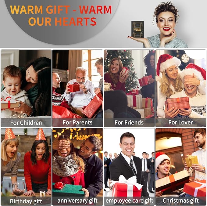 2 Pack πππ§π πππ«π¦ππ«π¬ Rechargeable,Portable Electric Hand Warmers Reusable,USB Handwarmers,Outdoor/Indoor/Working/Studying/Camping/Hunting/Golf/Pain Relief/Game/Warm Gifts for Men Women Kids