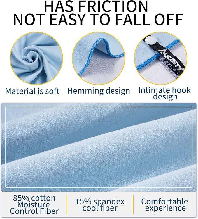 Microfiber Towel, Beach Towel, Fast Drying, Lightweight, Soft, Compact, Quick Dry Fitness Hiking Yoga Camping Travel Towel (Blue, L 30x60 in)