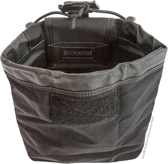 Maxpedition Rollypoly Folding Dump Pouch (Black) 9.4 inch
