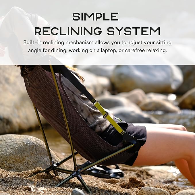 NEMO Equipment Moonlite Reclining Camp Chair - One Size - Blue Horizon