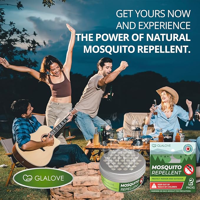 Repellant Mosquitos Indoor, 3.4 OZ(2 Packs) Naturals Mosquito Repellent Cream, Mosquito Repellent for Patio, Mosquito Repellents for Room, Yard, Camping Mosquito Deterrent, Keep Mosquito Away