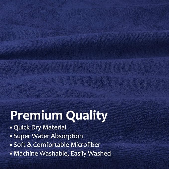 Catalonia Surf Poncho Changing Towel Robe for Adults Men Women, Water Absorbent Wetsuit Change Poncho for Surfing Swimming