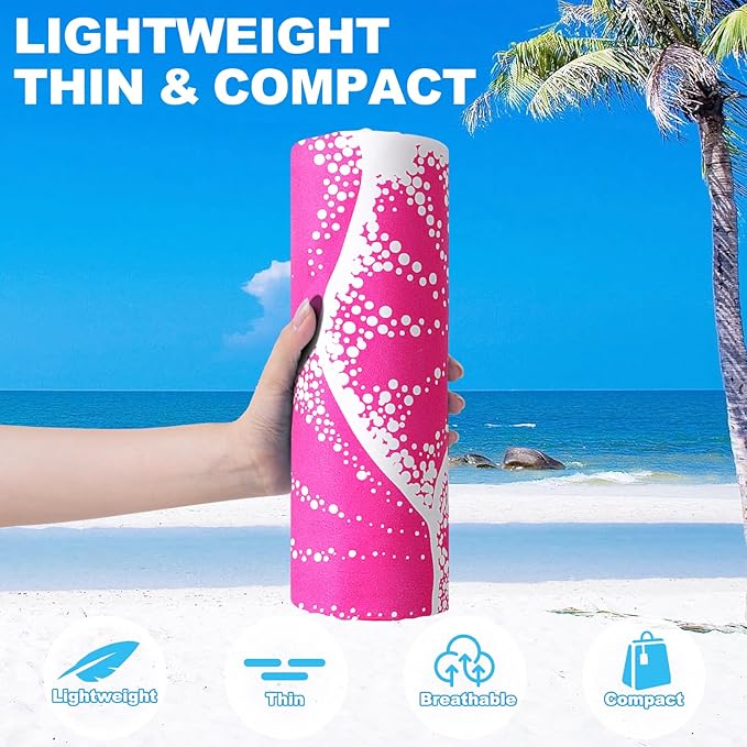 Genovega Microfiber Oversized Beach Towel Lightweight Thin Sandproof Compact Towels Women