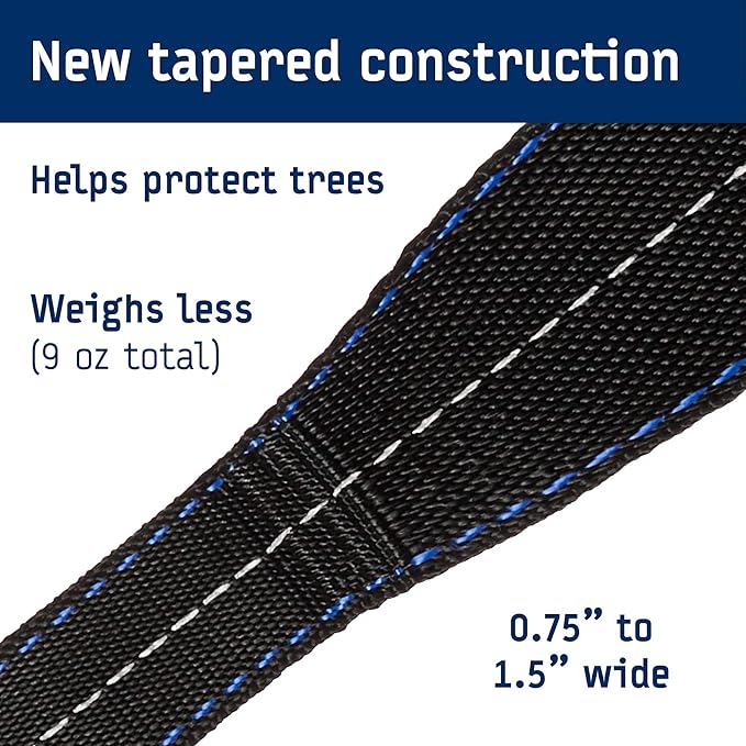ENO Atlas Suspension System - Tree Strap for Hammock - Accessories for Camping, Hiking, and Backpacking - Black/Royal