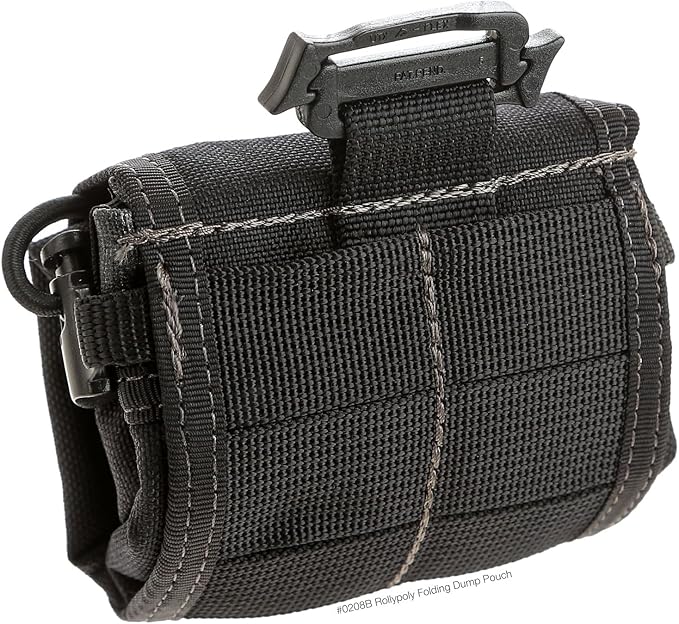 Maxpedition Rollypoly Folding Dump Pouch (Black) 9.4 inch