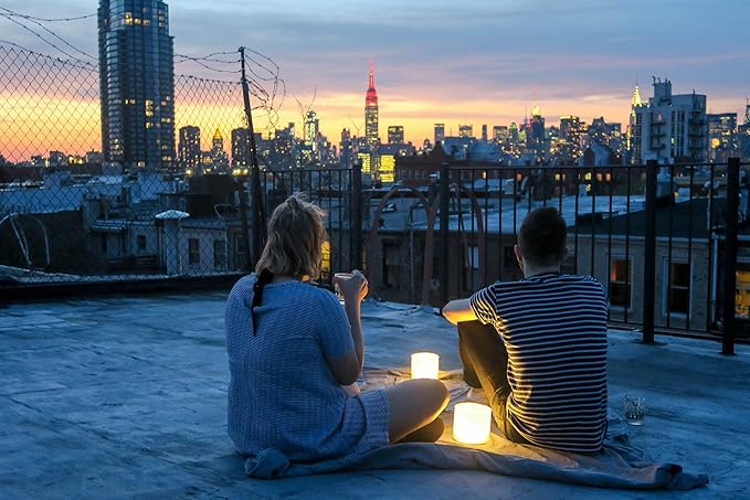 MPOWERD Luci Lux: Solar Inflatable Lantern Rechargeable via Solar or USB-C, 65 Lumens, Matte Finish + Warm White LEDS| Lasts Up to 24 hrs, Waterproof, Camping, Backpacking, Emergency Kits