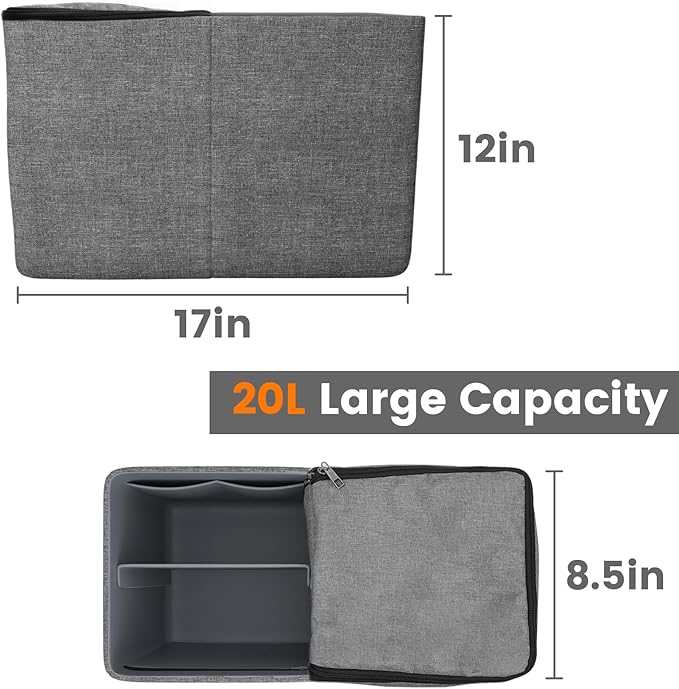 Cooler Organizer for Bogg Bag Accessories for Bogg Bags X Large Original Polyester Ice Chest with Divider Tray Portable Floating Cooler Leak-Proof with Zipper