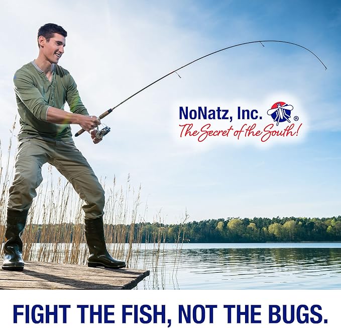 No Natz Botanical Bug Repellant, Effective for Gnat, Mosquito, and Biting Flies, Hand-Crafted and DEET-Free, Non-Greasy Formula, 4 Ounce Spray Bottle
