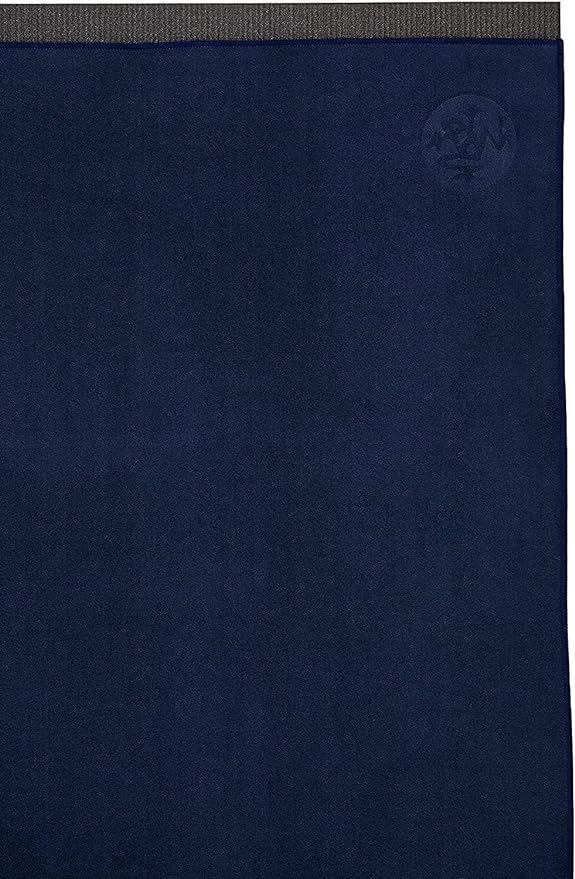 Manduka eQua Yoga Mat Towel - Quick Drying Microfiber, Lightweight, Easy for Travel, Use in Hot Yoga, Vinyasa and Power, 72 Inch (182cm)