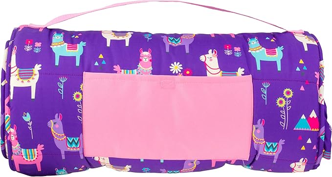 Stephen Joseph, Toddler All Over Print Nap Mat with Soft Blanket and Removable Pillow for Boys & Girls, Kids Sleeping Bag for Elementary, Daycare, Preschool with Carry Handle