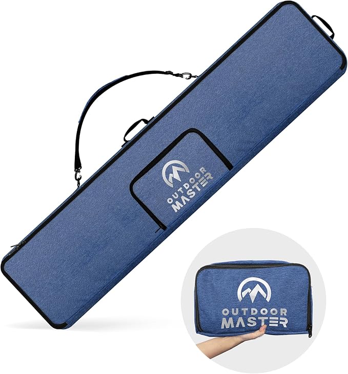 OutdoorMaster Snowboard Bag - 900D Water Resistant Snowboard Travel Bag with Shoulder Strap, Foldable Storage Design