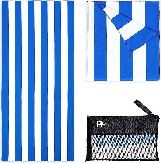 Elite Trend Microfiber Beach Towel - Large 63x31 Inch Sand Free Quick Dry Towel for Travel, Swimming, Pool, Yoga, Hiking, Camping – Lightweight Fast Drying Microfiber Towel Compact for Adults