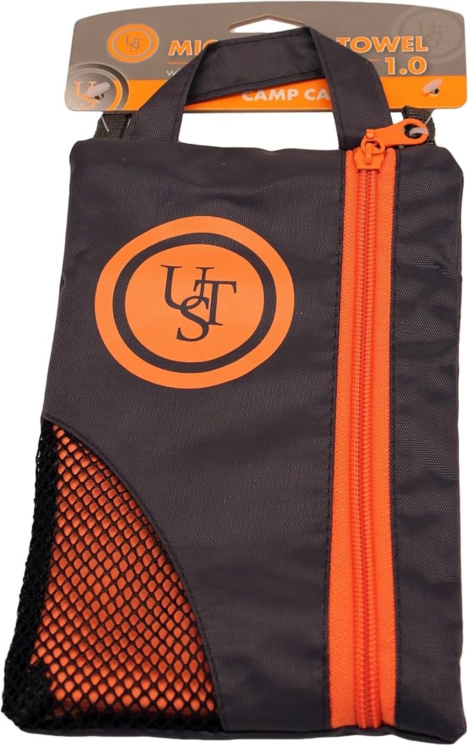 UST Microfiber Towel with Absorbent, Quick Dry Material and Lightweight Carry Bag for Sports, Gym, Camping, Backpacking, Kayaking, Hiking and Outdoor Survival