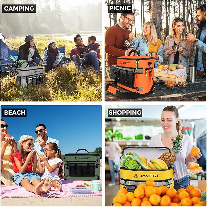 Kayak Cooler Behind Seat - Waterproof Cooler Bag Compatible with Lawn-Chair Seat Kayak,Kayak Accessories Camping Cooler, Portable Ice Chest for Fishing, Beach,Picnic, Trips