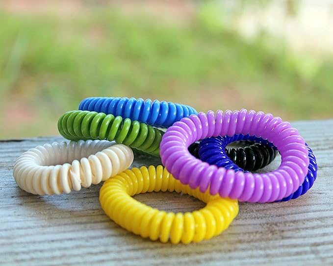 PIC Bugables Citronella Scented Coil Wristbands, Reusable and Resealable, One Size Fits All (Pack of 25)