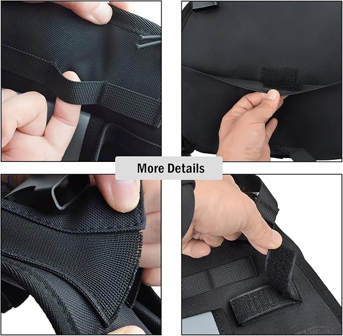 Radio Chest Harness, Heavy Duty Walkie-Talkie Tactical Holder Molle Pouch, Holster Nylon Bag for Baofeng UV5R Motorola Talkabout Yaesu Kenwood CB Two Way Radio